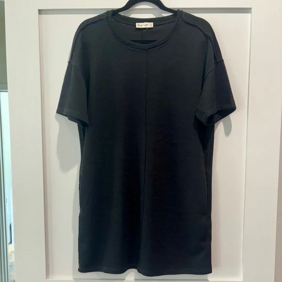 New In Black Women's Sweater Dress With Pockets Medium - Picture 2 of 13